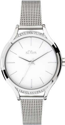 s.Oliver SO-3694-MQ stainless steel strap silver