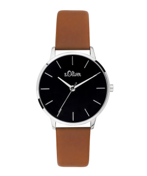 s.Oliver SO-3702-LQ Synthetic leather strap brown