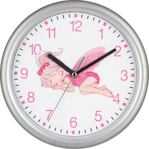 Horloge Murale d'enfants Elfe rose