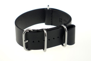 Bracelet-montre de soyage Atlanta 18mm noir