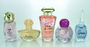 Parfume miniatures set, 5 pieces