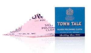 Mr Town Talk Dinky silver polishing cloth 6.5cm x 6.5cm