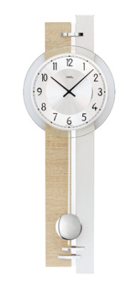 AMS quartz pendulum wall clock Sonoma / Aluminum