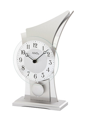 AMS quartz pendulum table clock aluminum