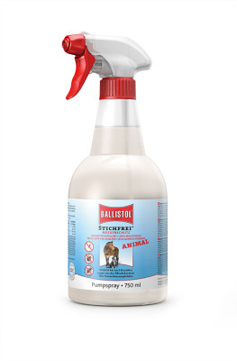 BALLISTOL Anti-Piqûres Animal Pumpspray, 750ml - Répulsif contre les tiques et les moustiques