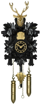 Cuckoo clock Effectline gold - black