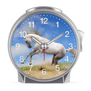 Children's alarm clock Horse - White horse