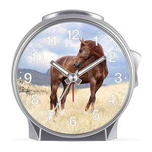 Children's alarm clock Horse - Horse brown