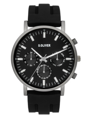 s.Oliver SO-4063-PM silicone black 22mm