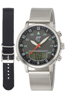 Eco Tech Time Solar Drive Radio Adventure Men's Watch with Removable Strap - EGS-11475-22MN