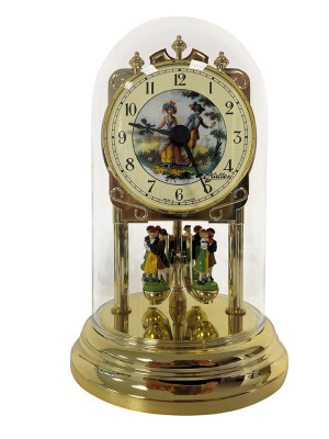Haller quartz annual clock Meline - with Black Forest motifs