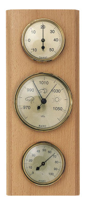 Weather station Made in Germany, natural beech