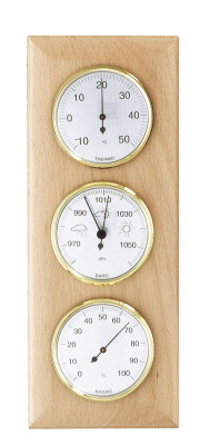 Weather station Made in Germany, natural beech
