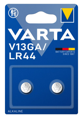 Varta V13GA / LR44 batterij - blister met 2 stuks
