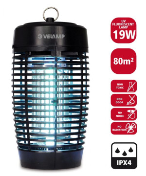 Lampe anti-insectes 19 watts pour 80 m² - pour l'extérieur