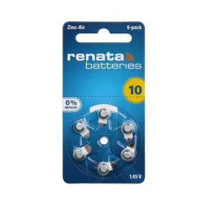 Renata 10 Pile bouton pour appareil auditif