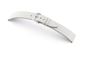 SELVA leather strap for easy changing 18mm white without seam - MADE IN GERMANY