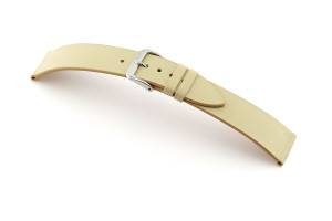 SELVA leather strap for easy changing 24mm sand without seam - MADE IN GERMANY
