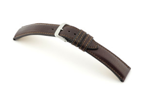 Leather strap Sherwood 18 mm mocha BIO