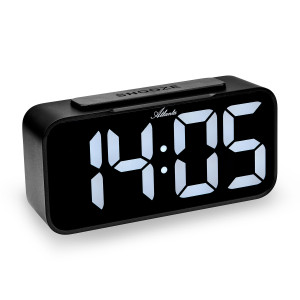 Atlanta 2604/0 mains alarm clock, black