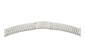 Metal bracelet steel 20mm steel polished/matt with spring clasp straight log