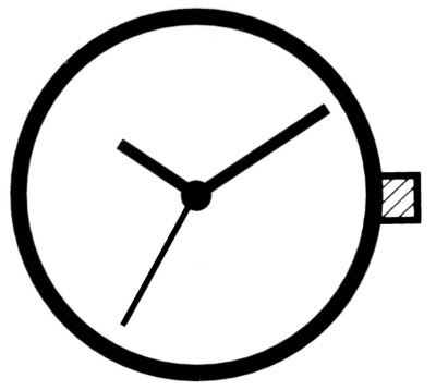 Horloge uurwerk Ronda 753, uurrad-H 0,95 SC