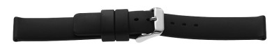 Bracelet silicone 18 mm noir - extra long