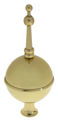 Trim hollow sphere with tip brass