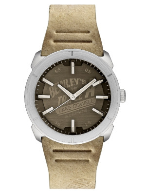 s.Oliver bracelet-montre en cuir beige SO-2034-LQ