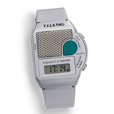 Atlanta 6694/19 talking wristwatch with alarm function