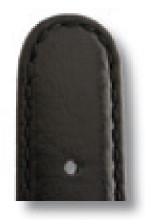 Leather strap Phoenix 16mm black smooth