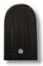 Leather strap Santa Cruz 12mm black with Teju lizard imprinting