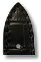 Lederband Jackson 22mm zwart met Alligatorprint