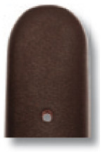 Leather strap Merano 8mm mocha smooth