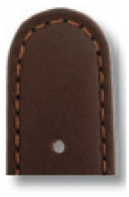 Leather strap Louisville 12mm mocha sleek