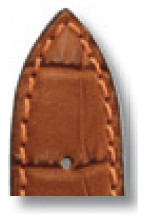 Leather strap Jackson 18mm cognac with alligator imprinting