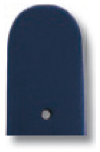 Lederband Merano 10mm donkerblauw glad XL