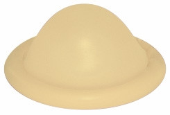 Doigtier en caoutchouc beige, sans poudre, taille L, Ø 20 mm, en paquet de 144 pièces