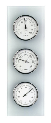TFA weather station with frosted glass