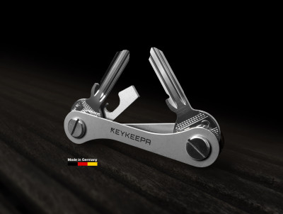 Keykeepa stainless steel for up to 12 keys, silver