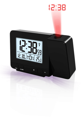 TECHNOLINE projection alarm clock black