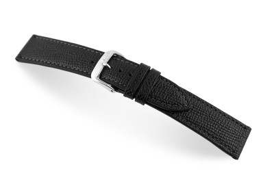 Bracelet-montreen cuir Pasadena 20mm noir