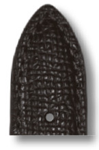 Leather strap Pasadena 16mm black XL