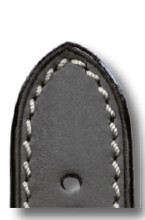 Bracelet en cuir Tucson 18 mm gris pierre