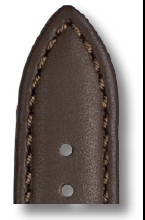 Leather strap Laguna 22 mm mocha Waterproof