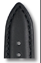 Leather strap Laguna 18 mm black Waterproof