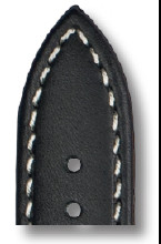 Bracelet-montre en cuir Solana 20mm noir