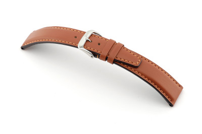 Bracelet-montre en cuir Idaho 20mm cognac