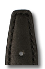 Bracelet-montre en cuir Idaho 18mm noir