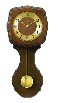 AMS radio-controlled pendulum clock Pfronten - walnut